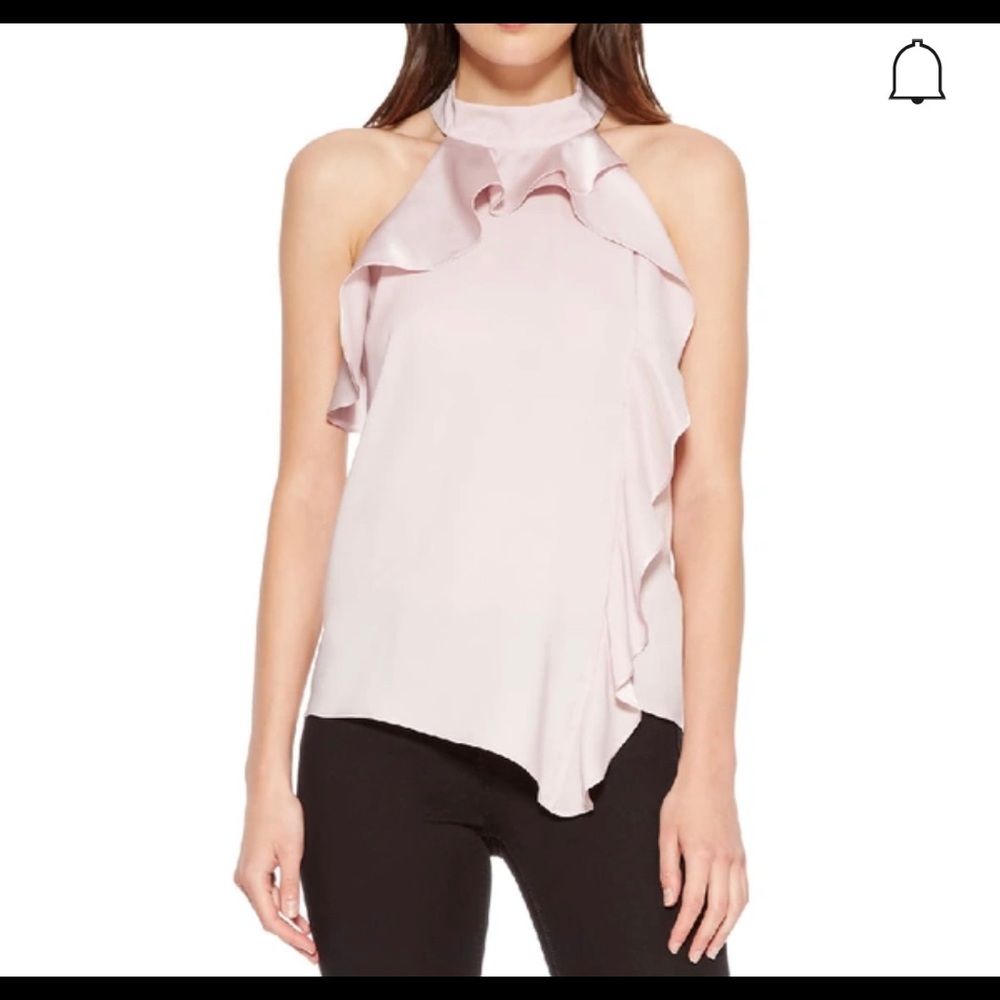 ParkerNY ruffle halter top, rosemist